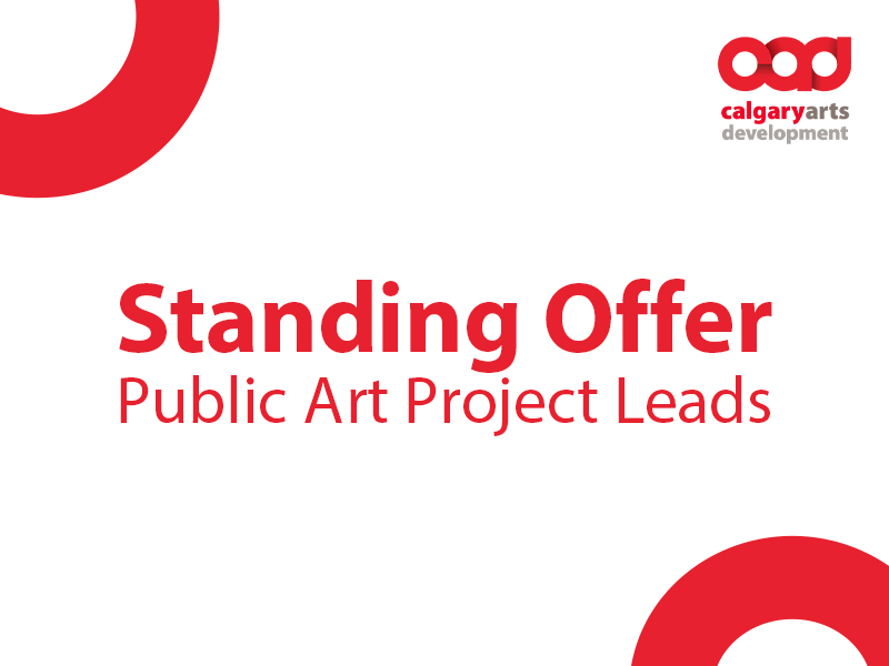 Standing Offer: Public Art Project Leads