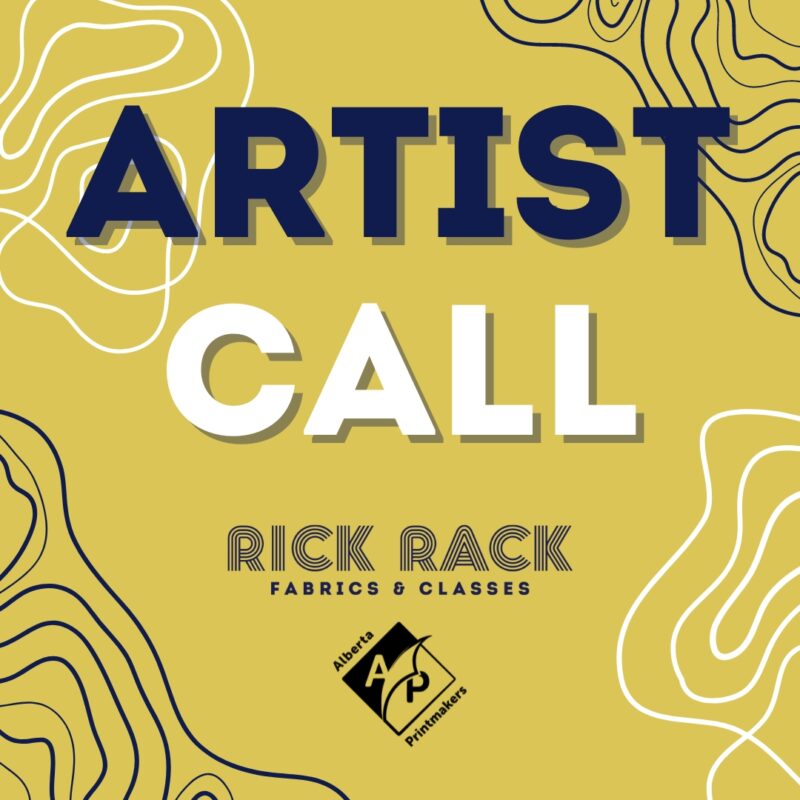 RICK RACK Fabrics & Classes | Alberta Printmakers logo