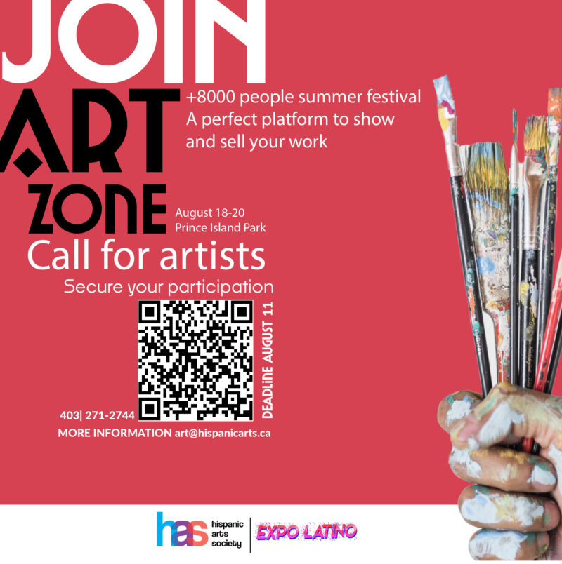 Join Art Zone call for artists | August 18-20, 2023, Prince Island Park | +8000 people summer festival, A perfect platform to show and sell your work | Hispanic Arts Society and Expo Latino