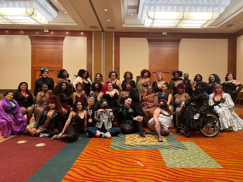 A group photo of the BIPOC Class from BurlyCon.