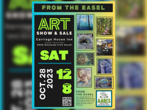 A promo image for From the Easel Art Show and Sale