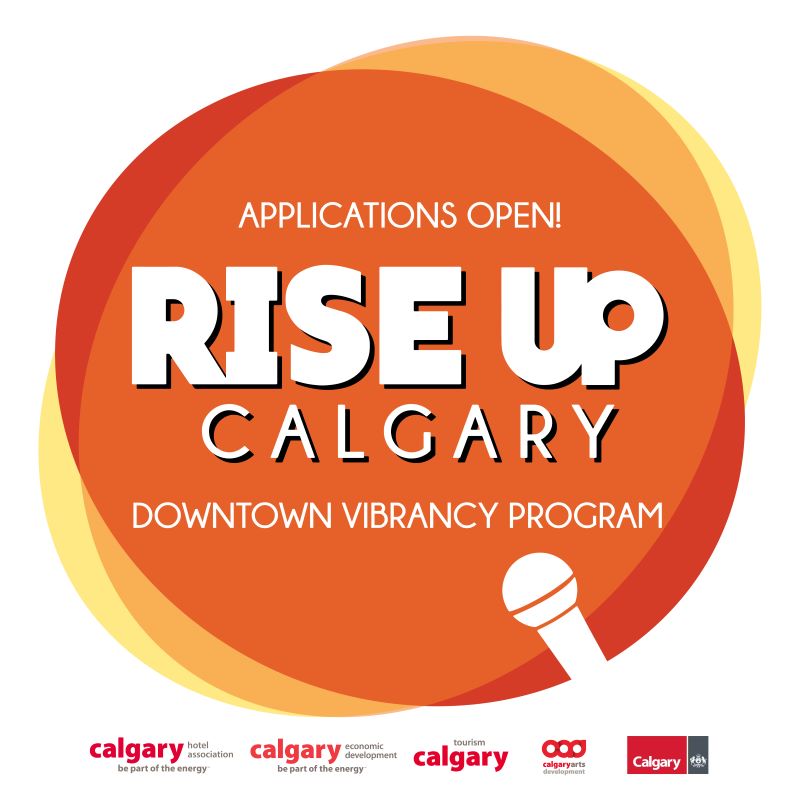 Downtown Vibrancy Program | Rise Up Calgary with sponsors and partner logos