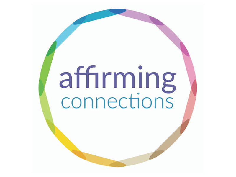 A multi-coloured circular logo for Affirming Connections
