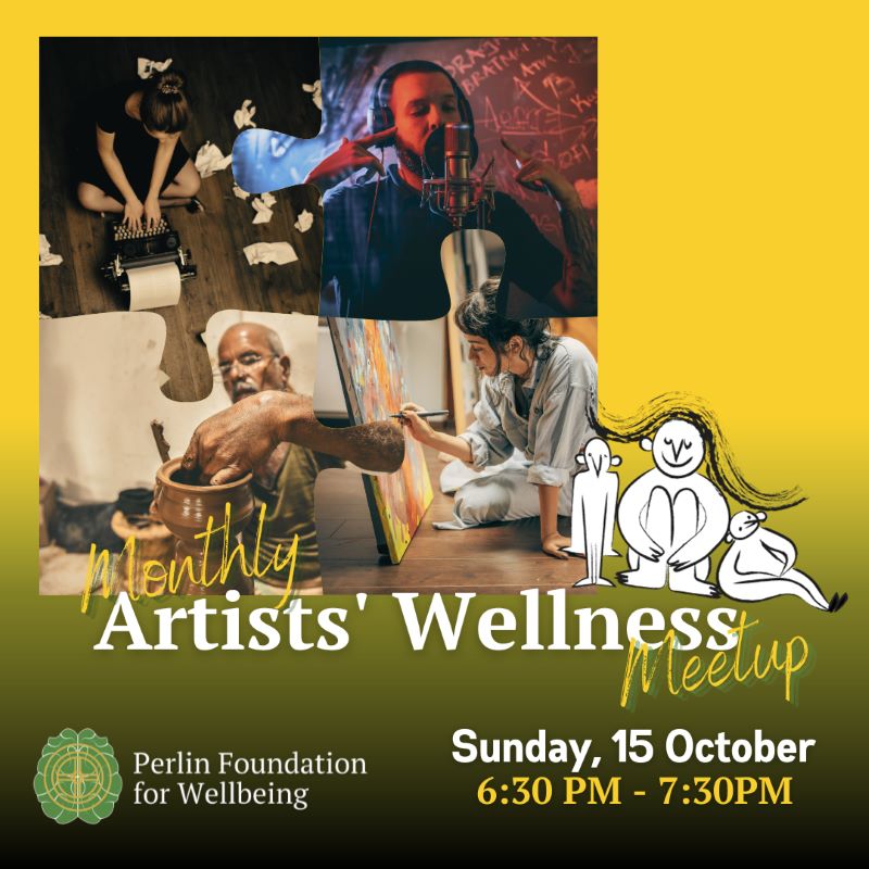 Artists' Wellness Meetup | Sunday October 15, 2023 | 6:30 - 7:30pm