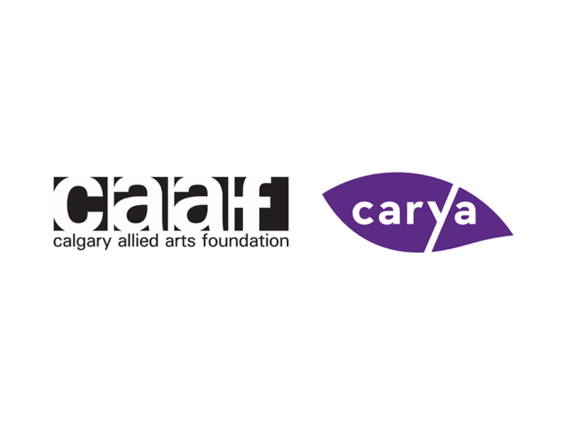 Calgary Allied Arts Foundation and Carya logos