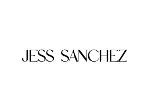 Black and white logo for Jess Sanchez
