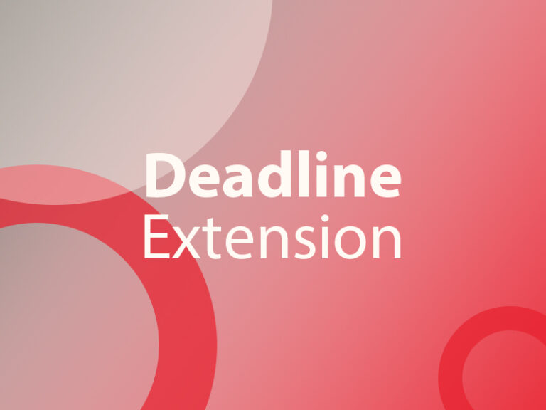 Deadline Extension graphic with brand colours
