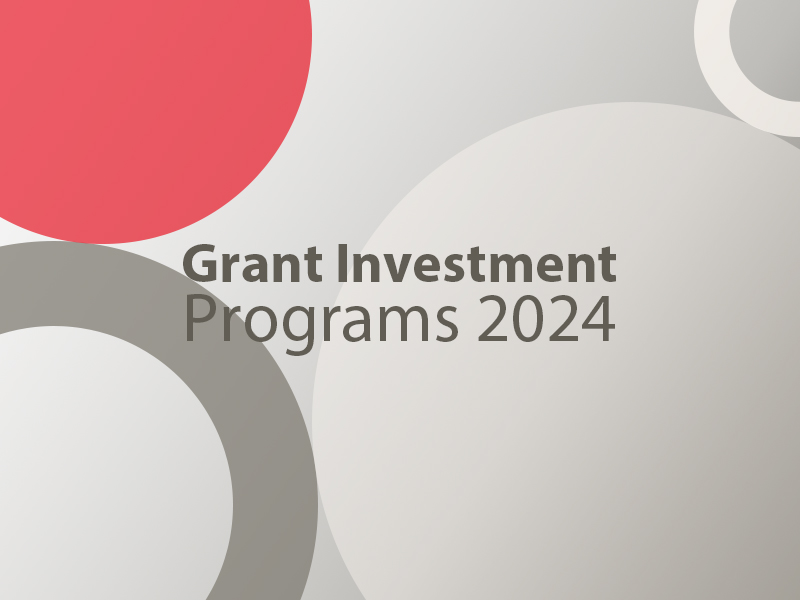 Grant Investment Programs 2024 with brand colours