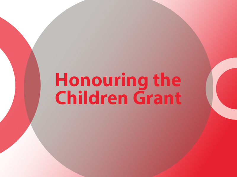 Honouring the Children Grant with colour branding