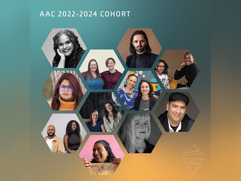Collage of pictures of the Artist as Changemakers Cohort 2022-2024