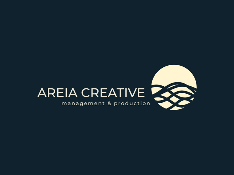 Areia Creative logo with the copy: Management & Productions