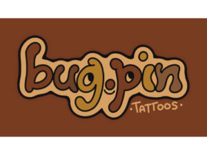 bug.pin tattoos logo