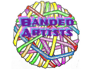 Colourful logo for Banded Artists