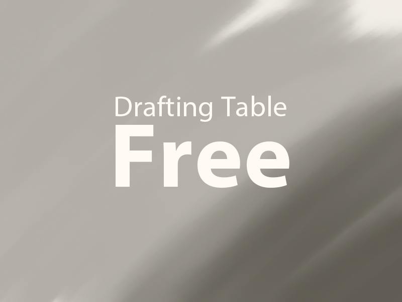 Graphic to highlight a free drafting table