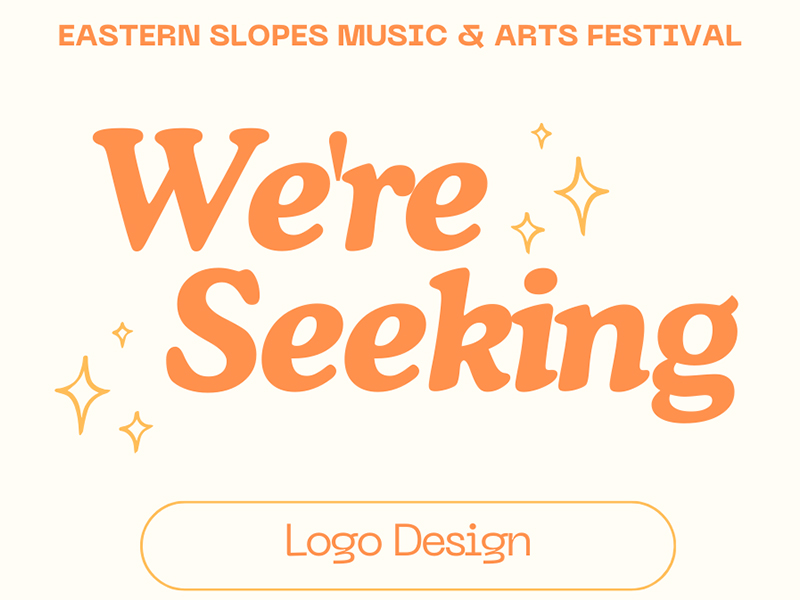 Eastern Slopes Music & Arts Festival graphic for their call for a logo design