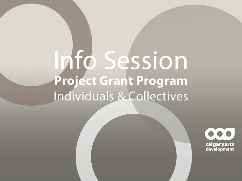Graphic for the Project Grant Program Info Session