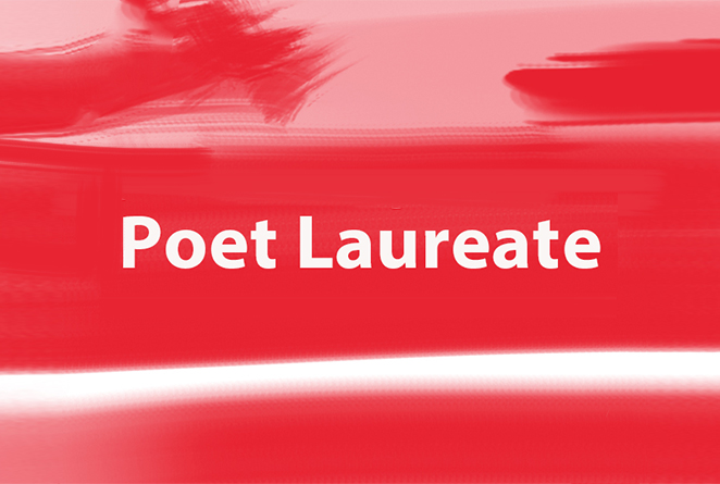 Graphic the links to the landing page for Poet Laureate