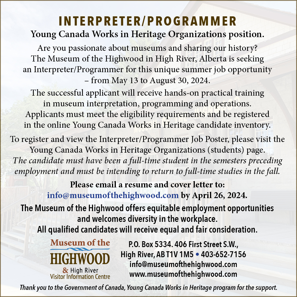 Image with copy highlighting all the details of the Interpreter / Programmer Summer Jobs opportunity