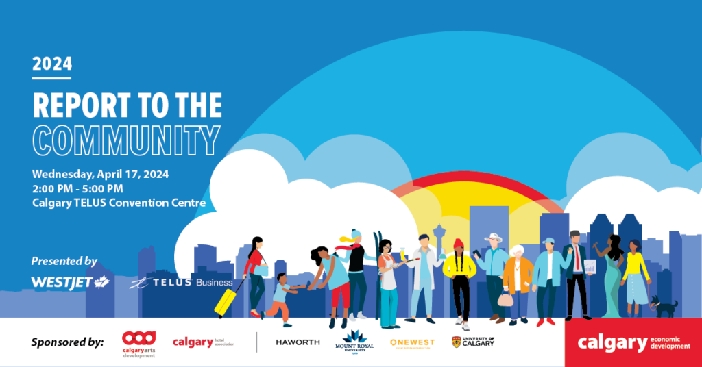 Graphic from Calgary Economic Development for the 2024 Report to Community on April 17, 2024