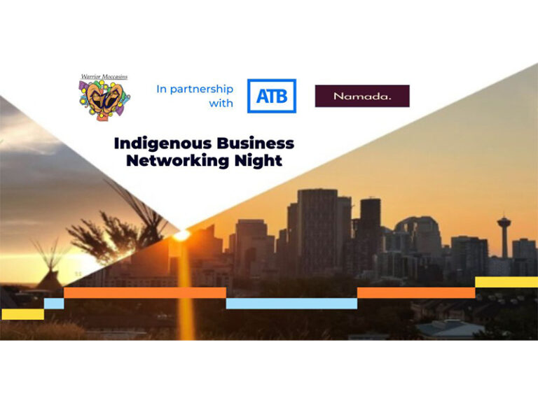 Indigenous Business Networking Night graphic In Partnership with ATB and Namada