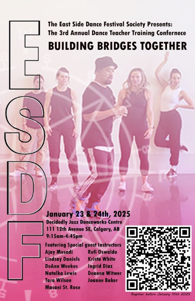 Graphic poster for the 3rd Annual Dance Teacher Training Conference