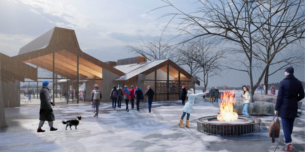 Artist interpretation image for William Hawrelak Park.