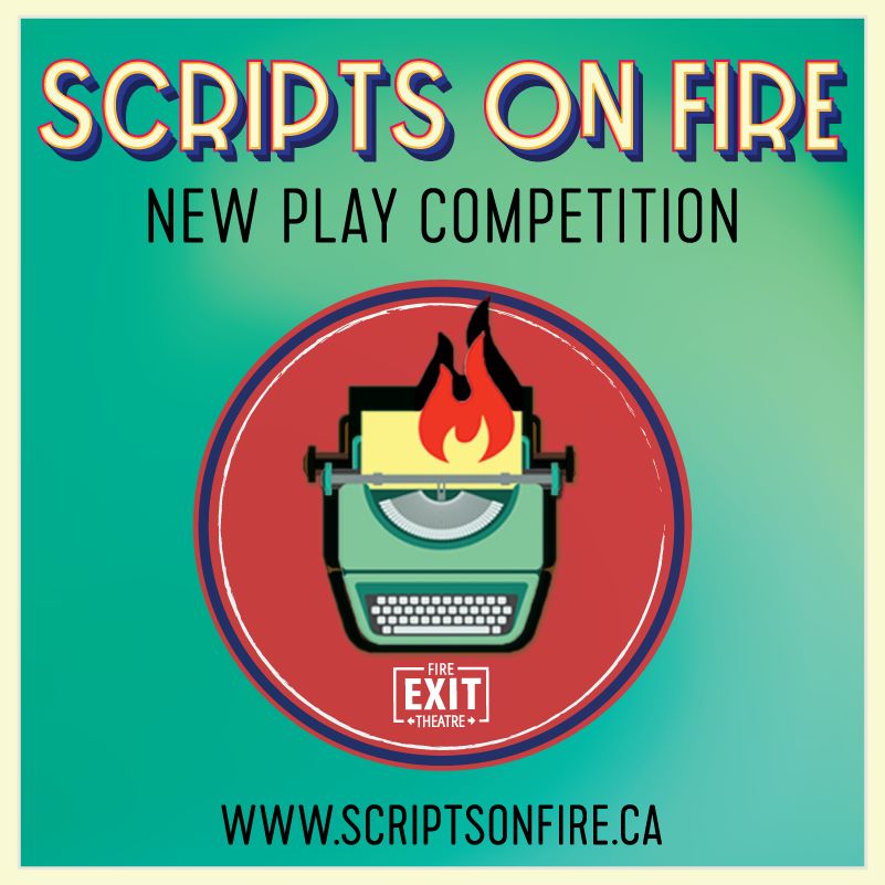 Scripts on Fire graphic from Fire Exit Theatre