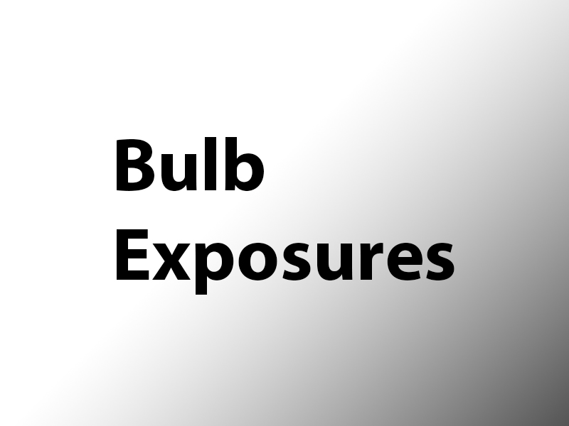 Graphic for Bulb Exposures