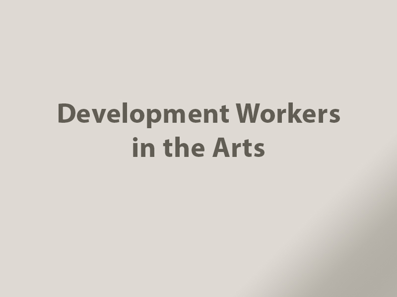 Graphic for Development Workers in the Arts