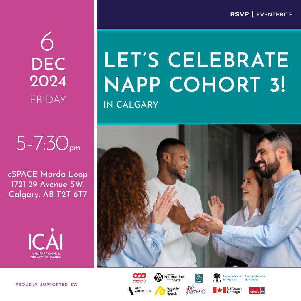 Graphic with people smiling in a circle which reads Let's Celebrate NAPP Cohort 3!