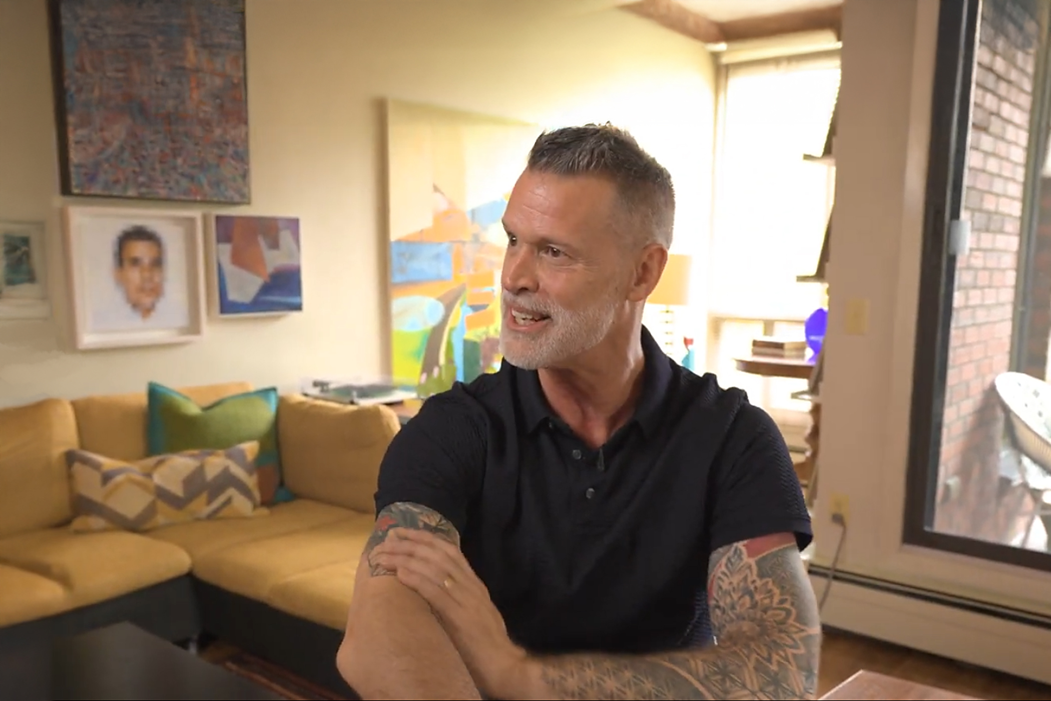 Olympian Mark Tewksbury chats in his home for the Living a Creative Life Web Series