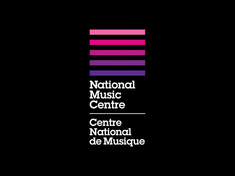 National Music Centre logo in French as well