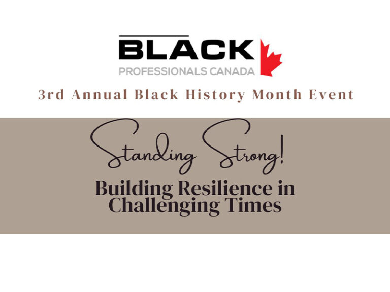 Black History Month Celebration Black Professionals Canada