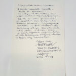 A hand-written letter by Ian R. Randell to nominate himself for the Citizen of the Century