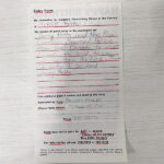 A nomination form on behalf of Jerry Potts by Brenda Stoley