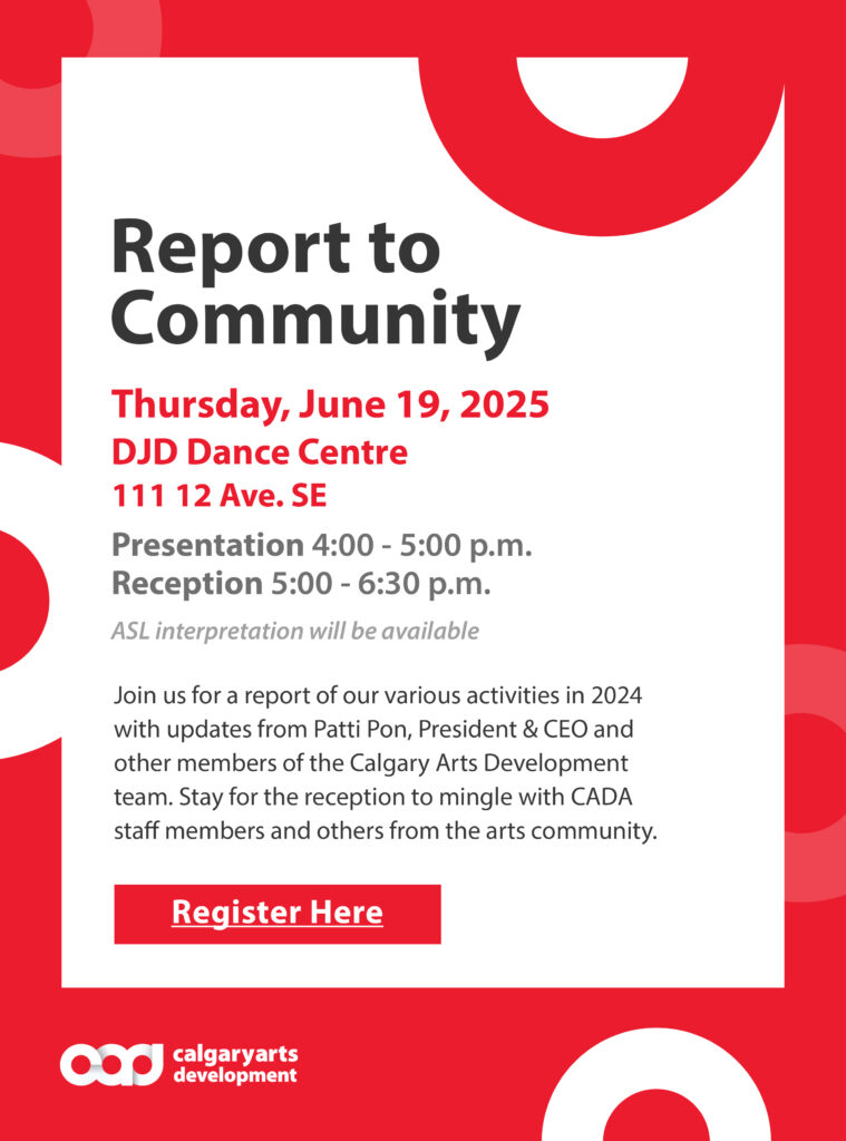 Poster invitation to the upcoming Report to Community on Thursday, June 19, 2025
