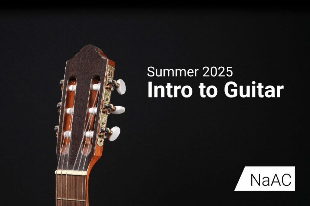 A poster for the Summer 2025 Intro to Guitar class