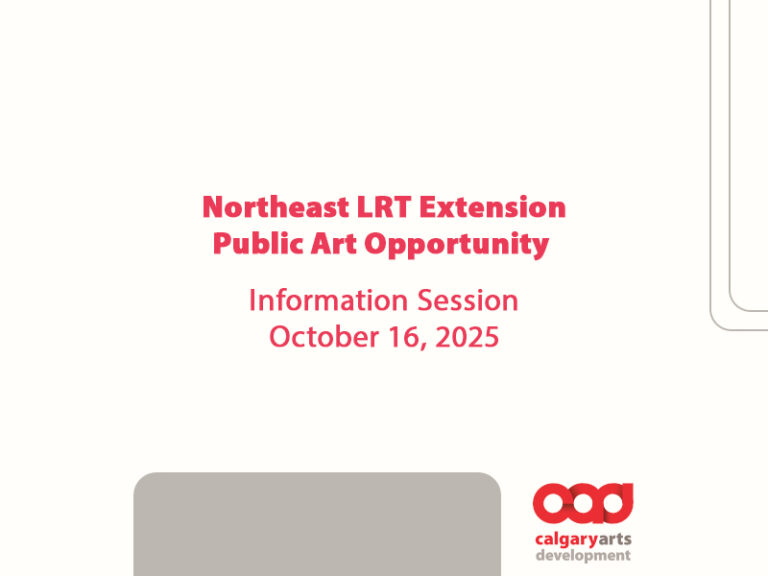 Northeast LRT Extension Public Art Opportunity Information Session October 16, 2025