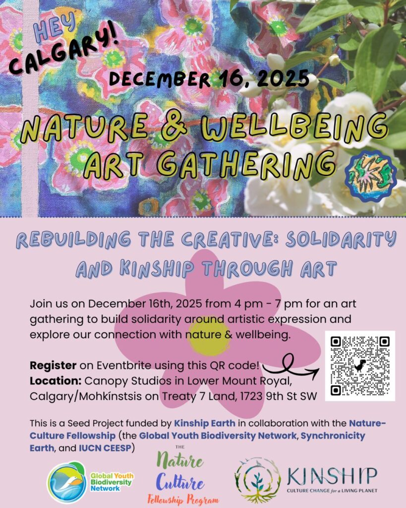 Poster for the Nature & Wellbeing Art Gathering