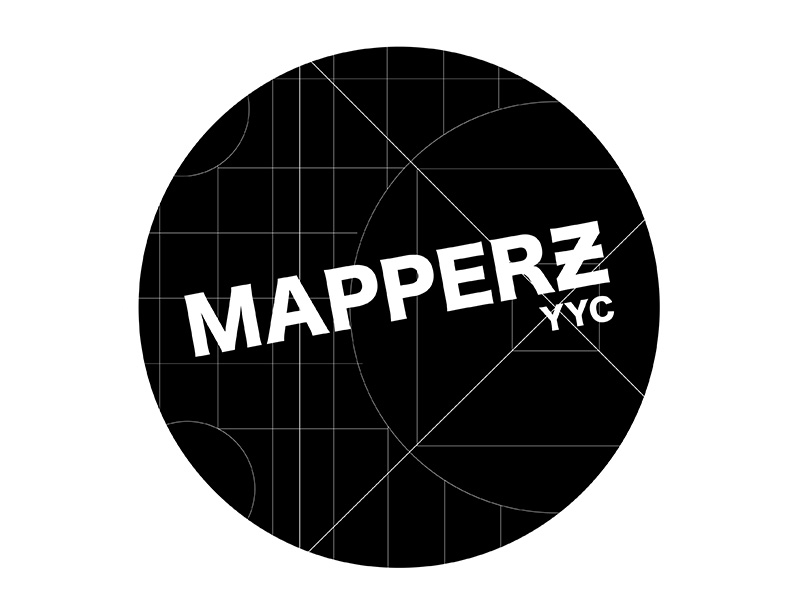 A black circle logo with the words MAPPERZ YYC in the middle