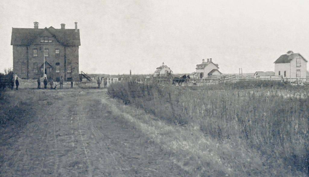 Grave of Indian, Calgary, Alberta.", 1956-05, (CU1141372) by De Lorme, Jack. Courtesy of Glenbow Library and Archives Collection, Libraries and Cultural Resources Digital Collections, University of Calgary.