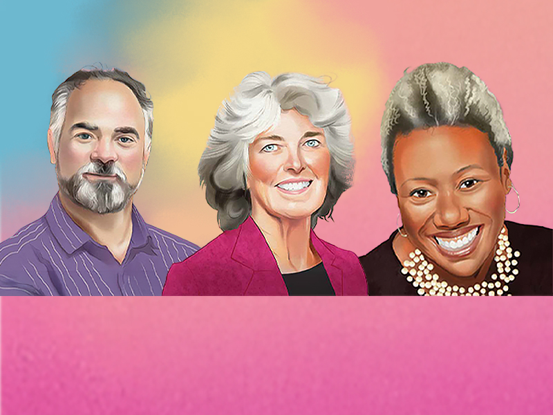 Marcello Di Cintio, Heather Campbell and Eva Friesen